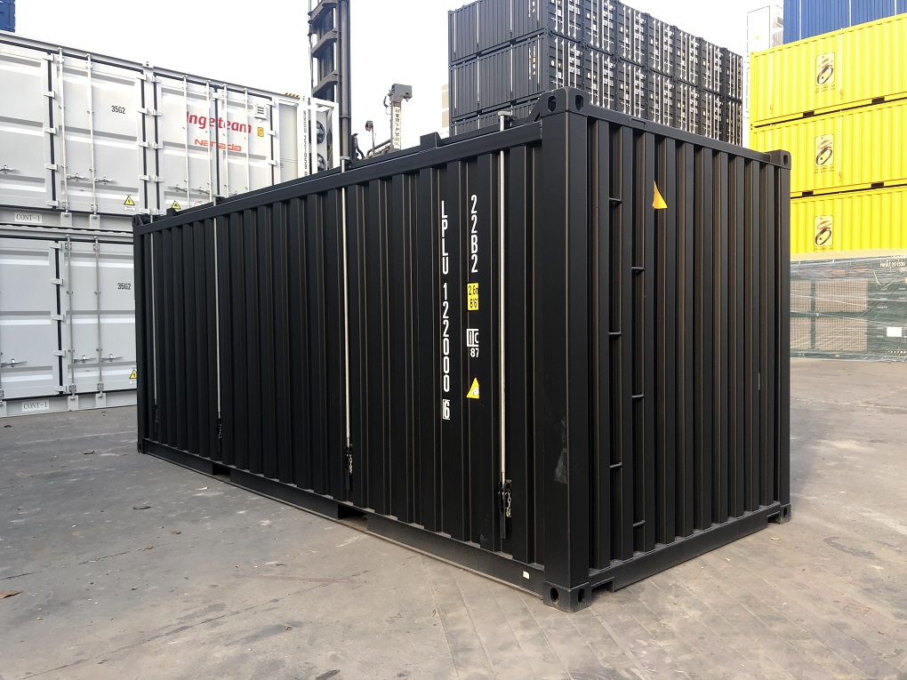 20 футовый контейнер вид сбоку