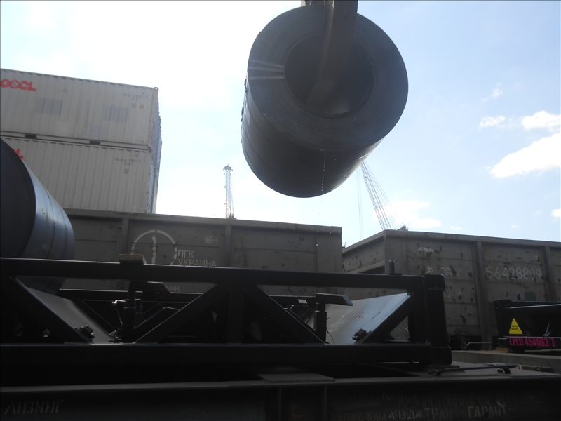 Погрузка краном